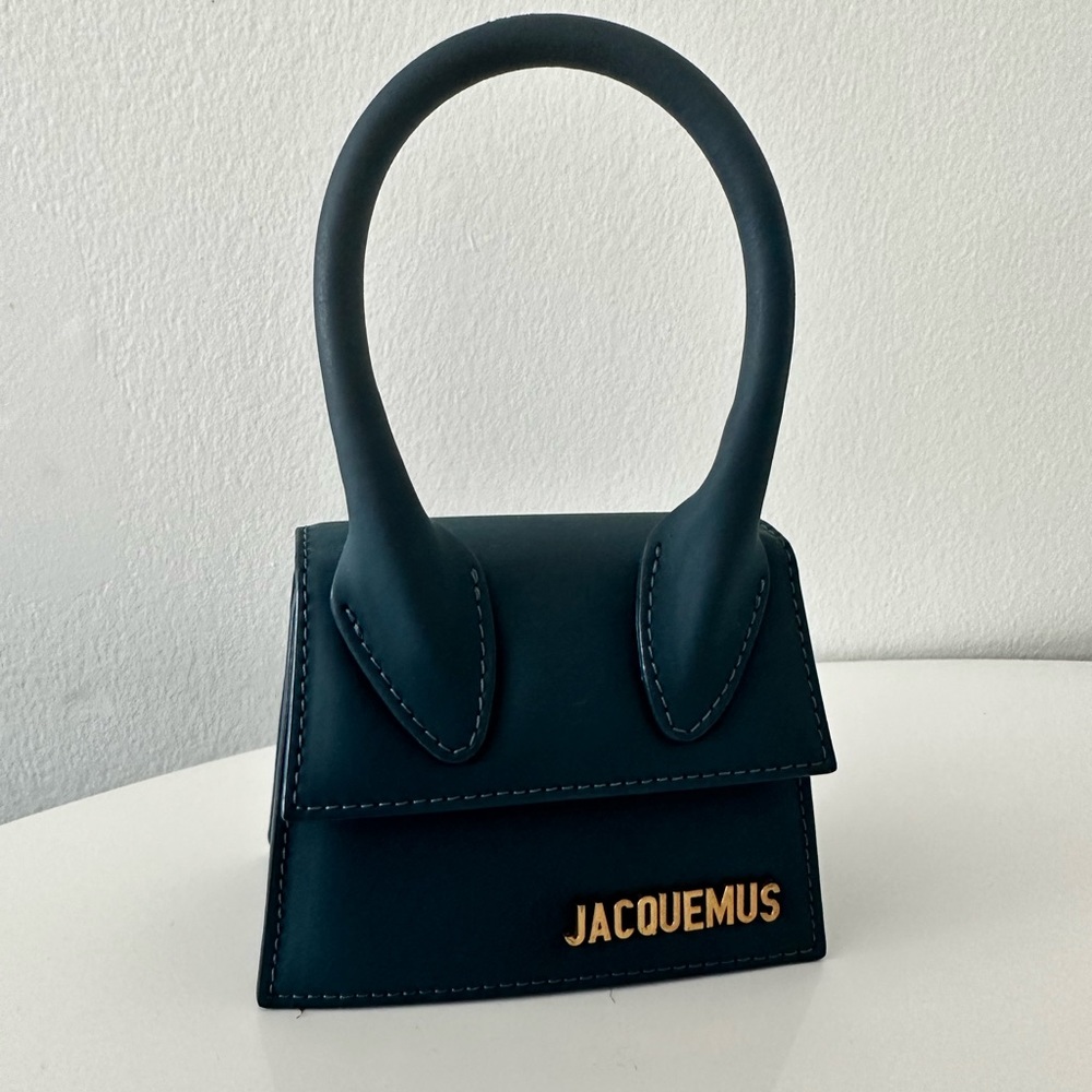 Jacquemus blue suede le Chiquito mini bag